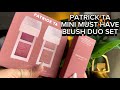 PATRICK TA BEAUTY MINI MUST HAVE BLUSH DUO SET 🦖#patricktabeauty #blushduo #blush