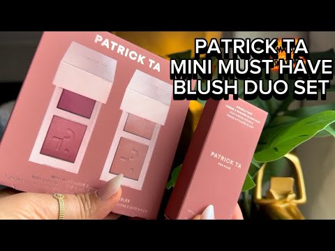 PATRICK TA BEAUTY MINI MUST HAVE BLUSH DUO SET 🦖#patricktabeauty #blushduo #blush 