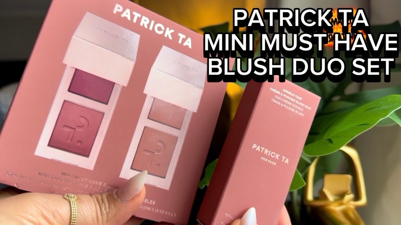PATRICK TA BEAUTY MINI MUST HAVE BLUSH DUO SET 🦖#patricktabeauty