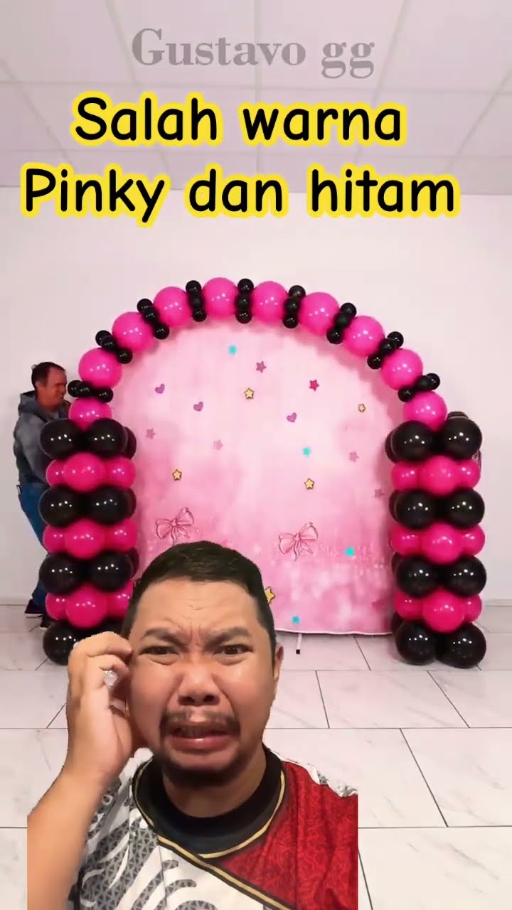 BALON ULTAH PINKY HITAM LUCU!!!?? #balloon #birthdaybaloon #funny #shortsfeed