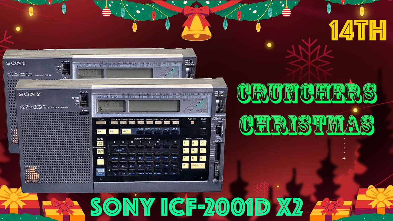 Crunchers Christmas: A brace of SONY ICF-2001D's to repair - YouTube
