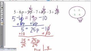 Saxon Algebra 1 - Lesson 26 - More Complicated Equations