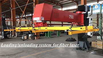 Laser Cutting With Automatic Loading Unloading Device loading/unloading system for fiber laser