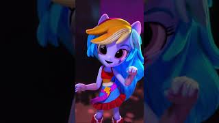 DANCE OFF 👯‍♀️🎶 My Little Pony: Equestria Girls #shorts #mlp #cartoon #magic #music screenshot 1