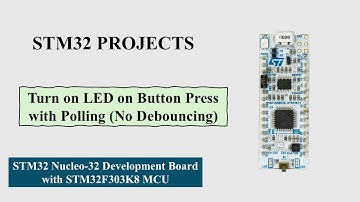 STM32 LED Toggle with Button Press Using Polling (No Debouncing)- Nucleo-F303K8