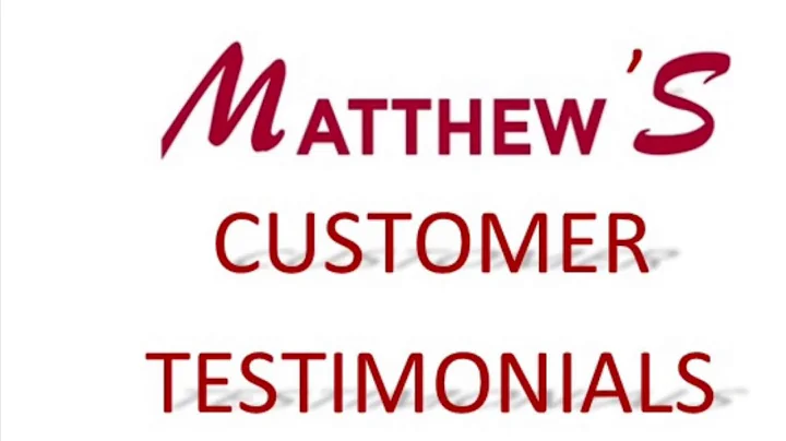 Richard on Matthew Sessoms testimonials