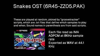 Snakes [Nokia N-Gage, N-Series] OST (BGM + SFX) [Newer Conversion]