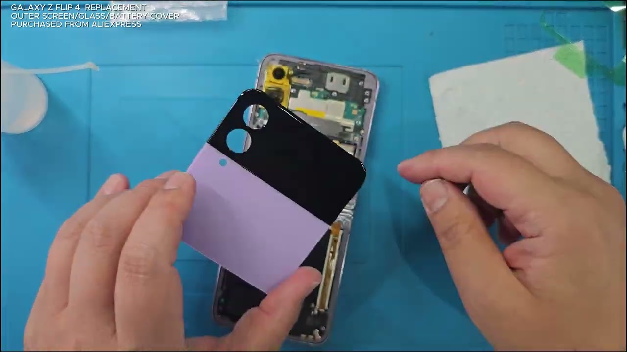 GALAXY Z FLIP 4 REPLACEMENT OUTER SCREEN/GLASS/BATTERY COVER PURCHASED FROM ALIEXPRESS
