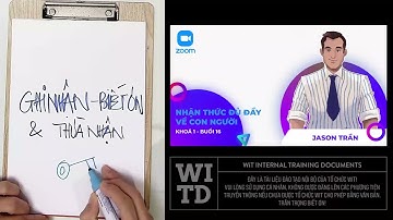 KHOÁ 1 - BUỔI 16 - NHẬN THỨC ĐỦ ĐẦY VỀ CON NGƯỜI