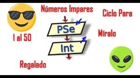 ¿Como Imprimir Los Números Impares del 1 al 50? Pseudocódigo PSeInt