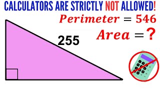 Hacks and Tricks without a Calculator | Find area of the triangle |#math #maths #geometry