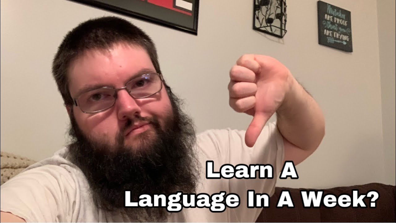 Can You Learn A Language In A Week YouTube