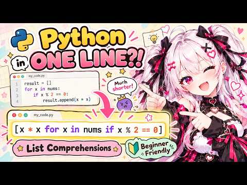Python List Comprehensions Made EASY! ✨ One Line Instead of a Loop?! | Rupi Teaches Python