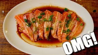 ЖАРЕНЫЕ САШИМИ? Неординарно, но ОЧЕНЬ вкусно!