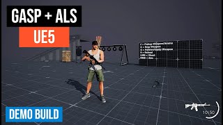 UE5 Weapon System Demo, GASP + ALS Livestream Devlog Project