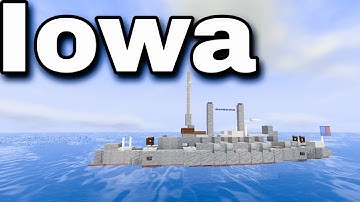 USS Iowa (BB-4) (Pre-Dreadnought Battleship) | Minecraft Tutorial | 1:5 Scale