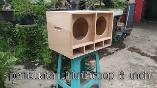 CARA MEMBUAT BOX MINI SCOOP 8 INCH DOUBLE DENGAN ALAT SANGAT SEDERHANA