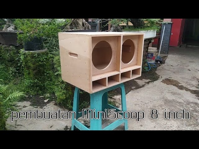 Box Speaker 6 Inch Mini Scoop Double 8 Inch Bisa Masuk 9mm