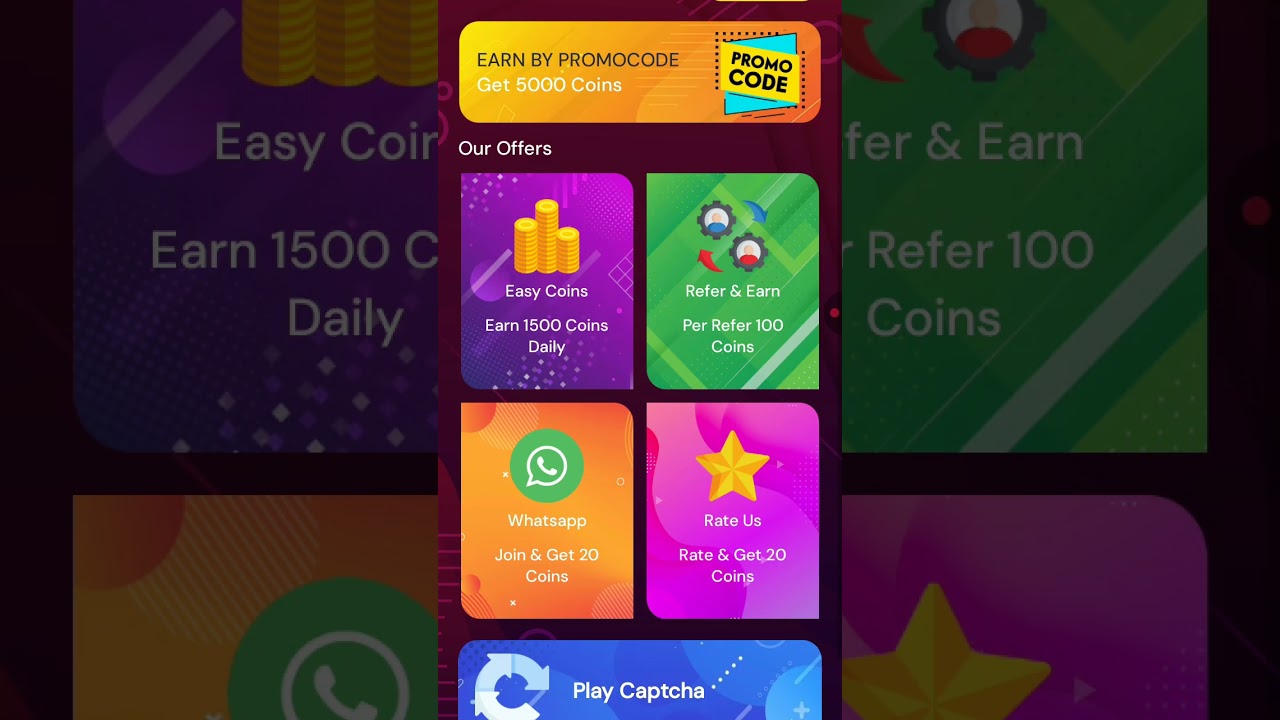 EASYCOINS Refer code =289050                 best earningapp