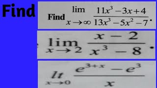 || Limits based Problems in Telugu || Engineering mathematics 1 || Inter maths || Diploma ||