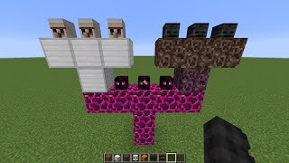 what if you create TRIPLE WITHER ENDER GOLEM in MINECRAFT #219
