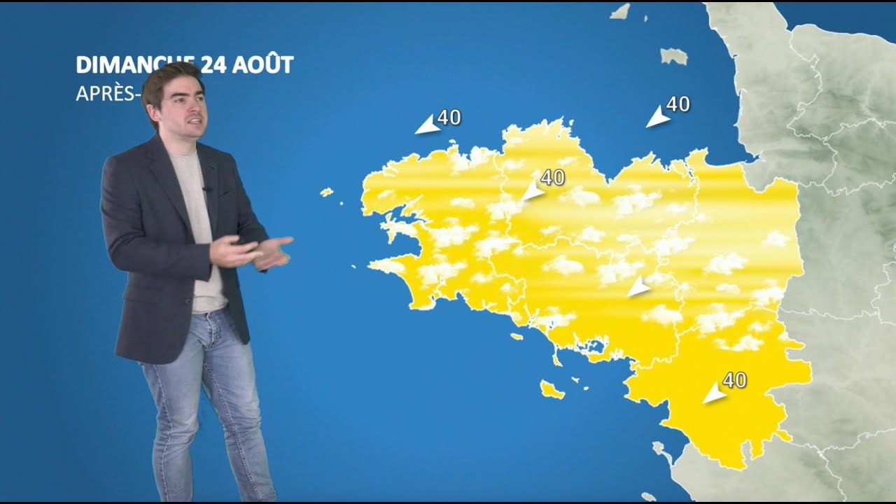 Bulletin météo pour le dimanche 24 août 2025