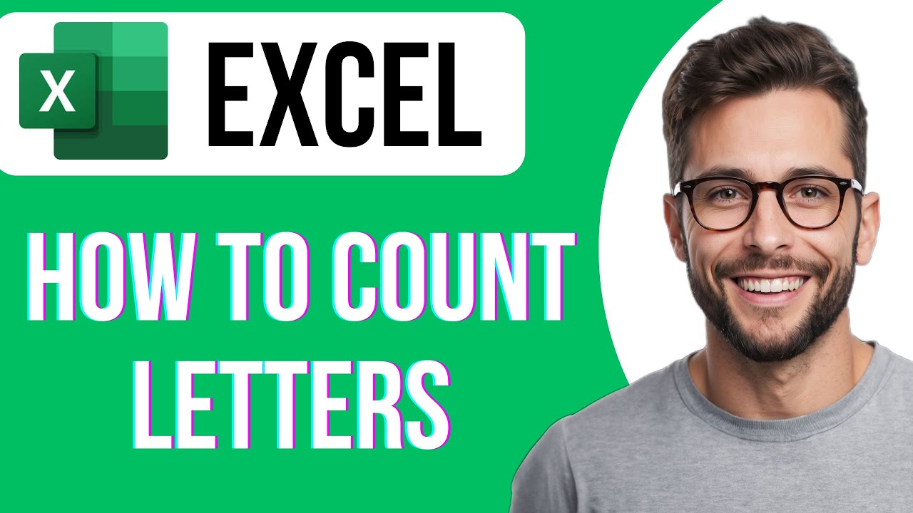 How To Count Letters In Excel Cell - YouTube