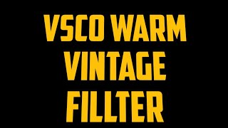 EDIT FOTO WARM VINTAGE VSCO!!! SIMAK VIDEONYA #2