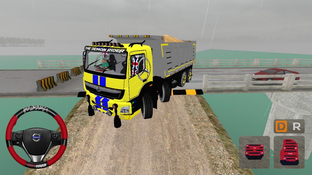 Bharat Banz 12 Wheeler Tipper Truck Mod For Bussid - Bus Game - Bus Simulator Indonesia Gameplay 