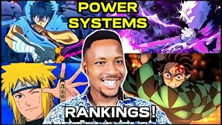 7 LEVELS OF POWER SYSTEMS in Anime