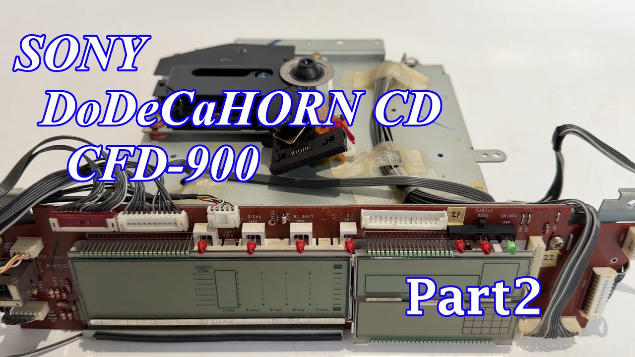 SONY DoDeCaHornCD CD Radio Cassette Player CFD-900 Repair 