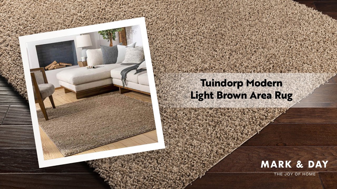 Tuindorp Modern Light Brown Area Rug