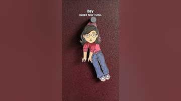 DIY Hanging Paper Puppet TUTORIAL🎀|#diy #craft #trending #trendingshorts #shorts #viral #papercraft