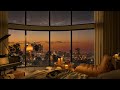 Sleep in a cozy los angeles apartment with piano jazz music to relax sleep work and study
