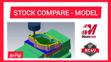 How to Compare Stock using Stock Model in Mastercam-CNC Training- Coimbatore-Chennai-Bangalore-5Axis