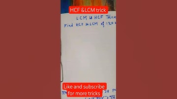 math tricks #trending #LCM&HCF trick #learn and succeed