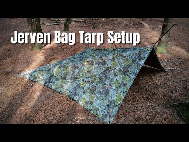 Jerven Bag Thermo Hunter Tarp Setup - YouTube