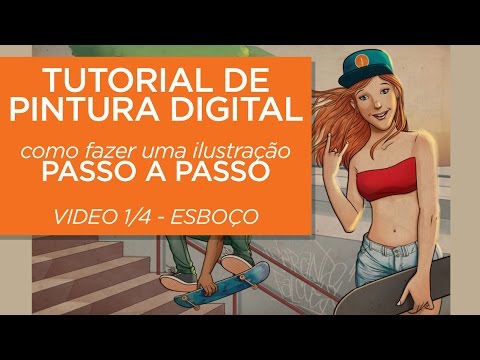 Como fazer PINTURA DIGITAL - Esboço 1/4