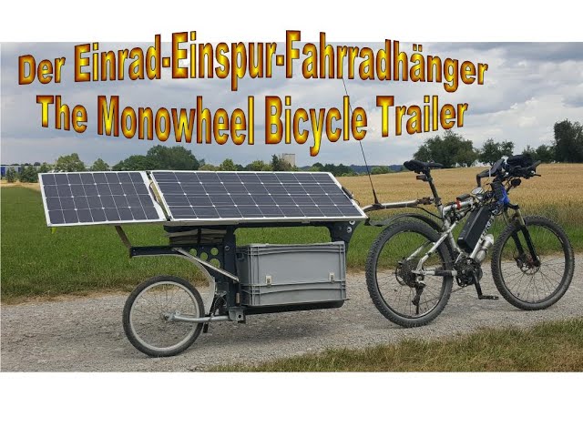 Einspur-Fahrrad-Anhnger - YouTube