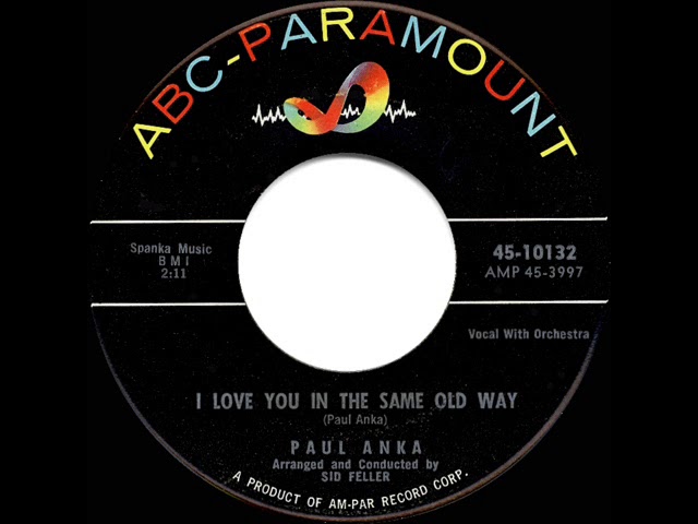 1960 HITS ARCHIVE: I Love You In The Same Old Way - Paul Anka