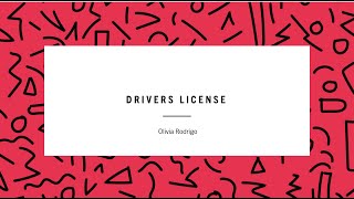 Drivers License   Olivia Rodrigo🎶lyrics🎶