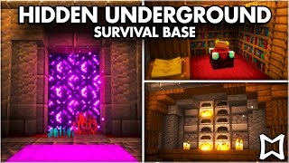 Minecraft ► ULTIMATE Secret Underground Survival Base [Hidden Redstone Door]