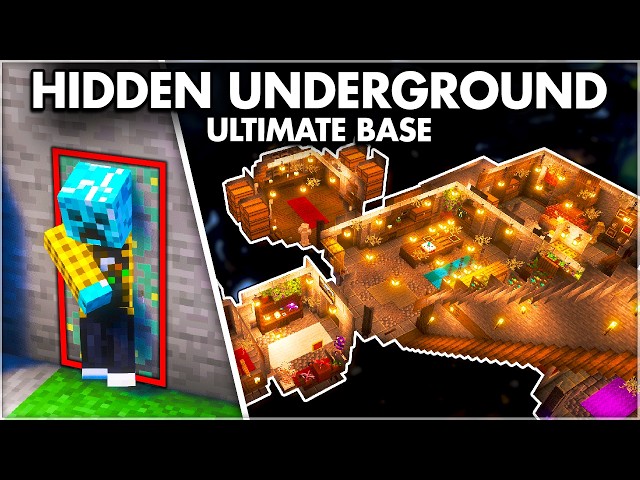 Minecraft ▻ ULTIMATE Secret Underground Survival Base [Hidden