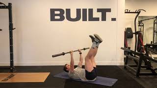 Barbell Reverse Sit Ups Resimi