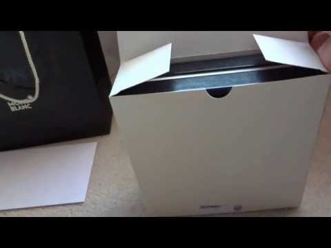 UNBOXING MontBlanc Belts Classic Line Square Shiny Palladium Pin Reversible Black/Brown Strap