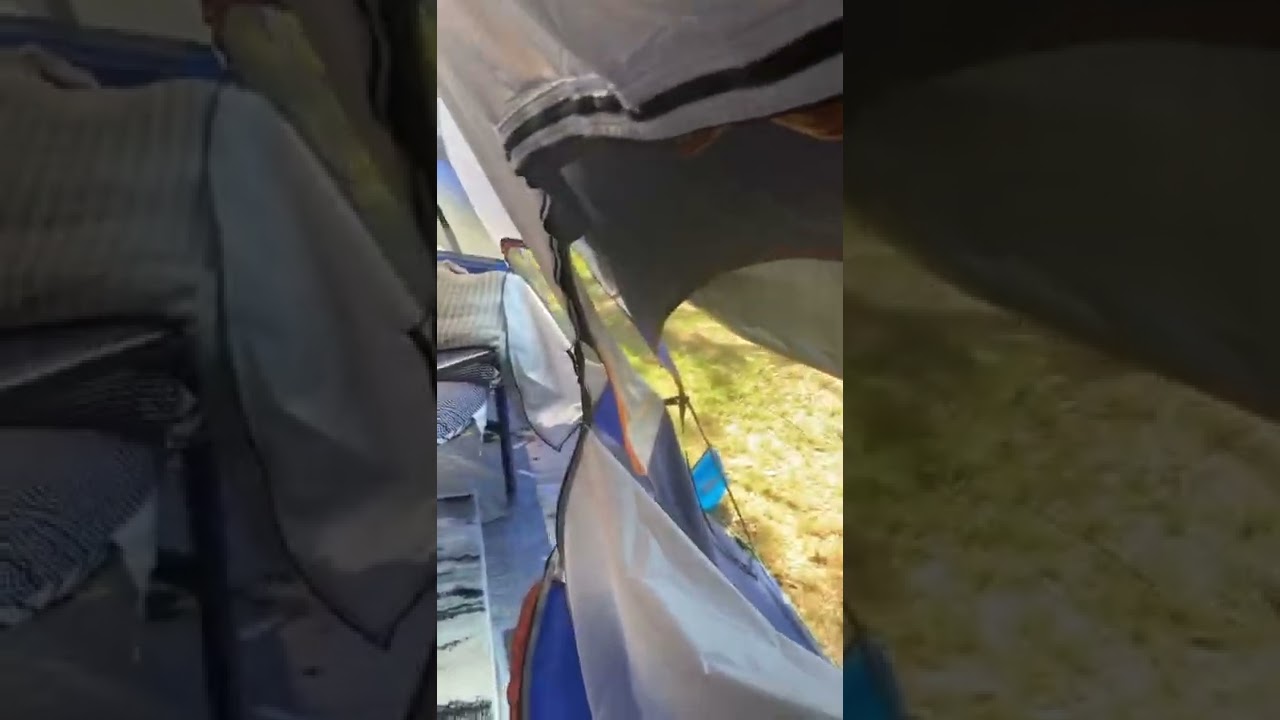 The smoke tent setup