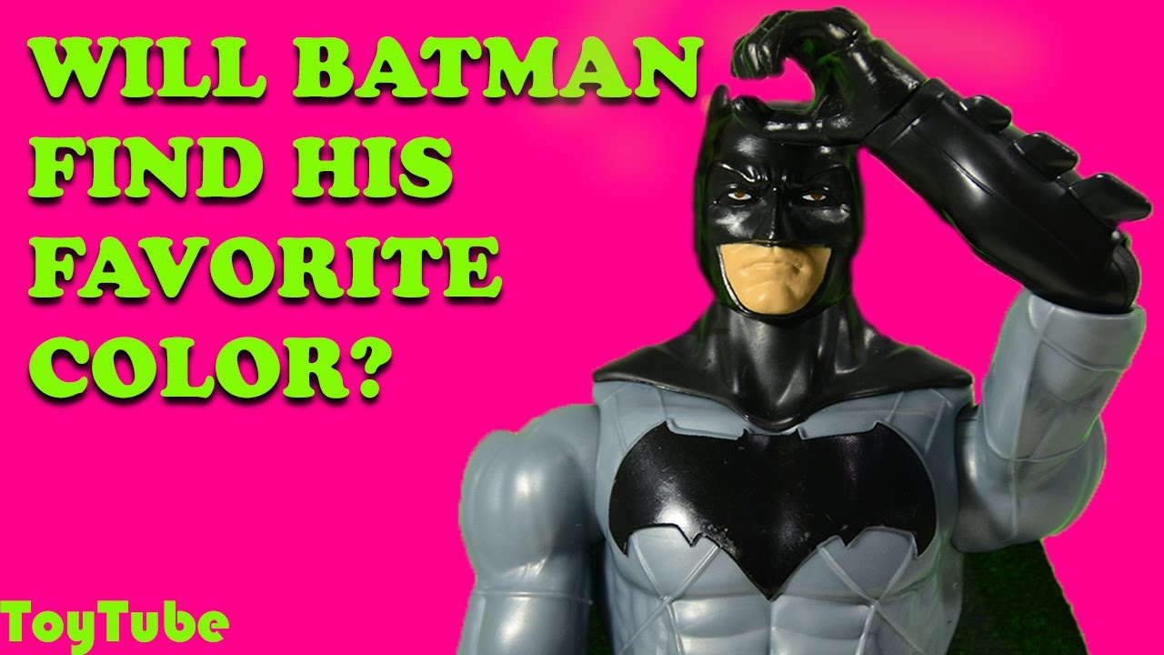 BATMAN & SUPERMAN search for BATMAN'S Favorite Color (Toy Team) - YouTube