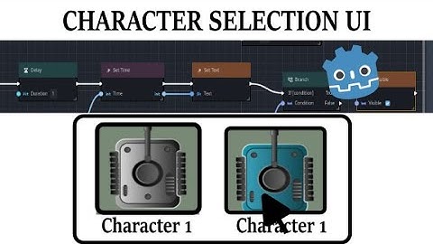 How to Select and Spawn a Character - Godot 4.3 Visual Scripting