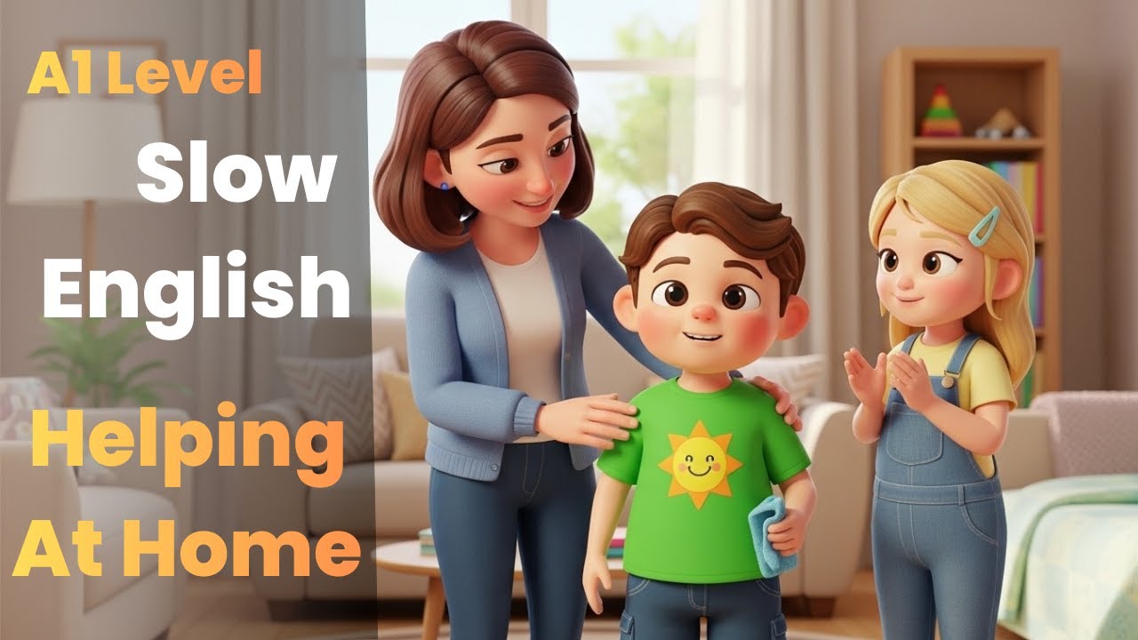 Helping Mom at Home | 3D Cartoon Kids Moral Story | Love & Respect Parents | A1 Level