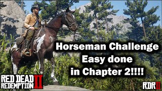 Horseman Challenge made easy in Chapter 2 - Red Dead Redemption 2 2021 - Horse, Race and more.